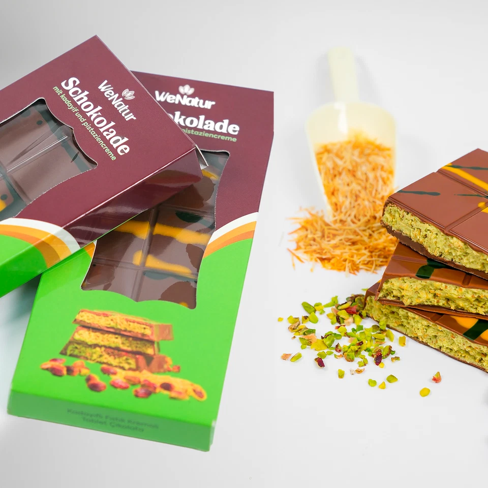 200g Dubai Style Chocolate with Pistachios and Kadayıf - Image 2 of 3