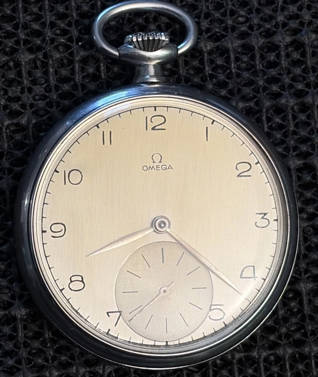 Mouvement De Montre De Poche Omega 12 Taille, 15 Rubis - État Correct, Cadran Inclus