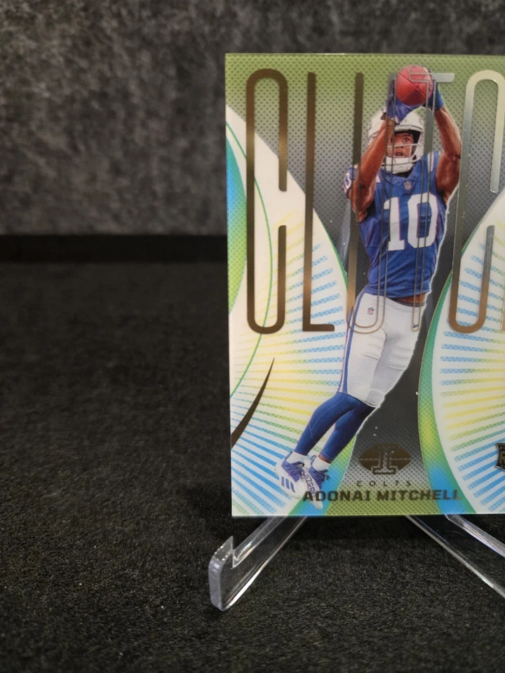 2024 Panini Illusions Rookie Clutch Adonai Mitchell #7 Indianapolis Colts I4154 - Image 4 of 4