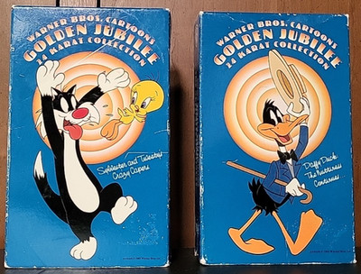 Warner Brothers Cartoons Golden Jubilee 24K Collection Betamax Lot Of 2