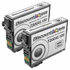 2 BLACK T200XL120 200XL Ink Cartridge for Epson Expression XP-400 XP-300 XP-200