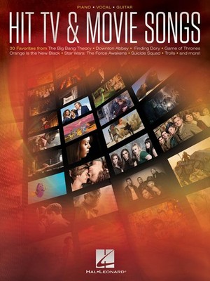 Hit TV & Movie Songs 30 for Piano Vocal Sheet Music Guitar Chords Lyrics Book