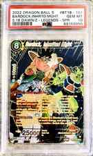 Dragon Ball Super Card PSA 10 Bardock, Inherited Will SPR Dawn of the Z Legends 