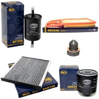 Filter Set Kraftstoff-ÖL-Luft-Innenraum + Schraube FüR Seat Ibiza Ii 1.4I 16V