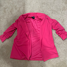 Dakota Blue Women s Pink Mid-Length Open Fron...