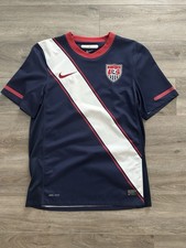 Nike USMNT Men’ Small USA Soccer Jersey Away Blue 2010 FIFA World Cup Kit Blank
