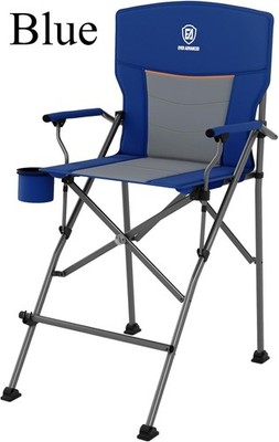 EVER ADVANCED Tall Directors Chair with Cup Holder 31'', Bar Height Folding Chair