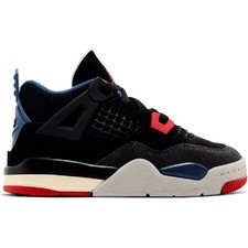 Jordan 4 Retro Basketball Sneakers Rare Air Toddlers Black LB4387
