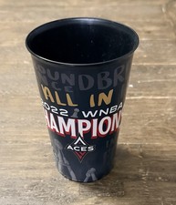 Las Vegas Aces 2022 WNBA Champions 30oz Plastic Cup “All in” In Great Condition!