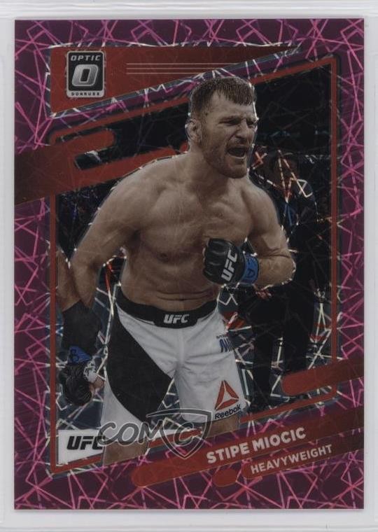 2022 Panini Donruss Optic UFC Pink Velocity Prizm 8/79 Stipe Miocic #50 lh0