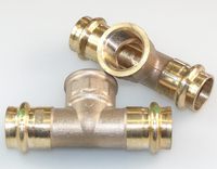2X Viega Sanpress T-STÜCK 28 Mm X 3/4 Ig X 28 Mm Pressfittinge Profipress 313968
