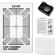 Luxiv Card Grading Centering Tool Kit, Card Center Tool with 30X Magnifying Impl