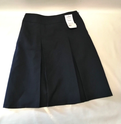 Mädchen 6. Form Schulrock, marineblau, 30'' Taille, 24'' L Canford, KK Schulkleidung SS692
