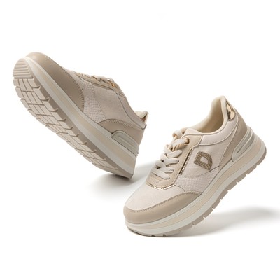 JOMIX Damen Sneaker Innenkeilabsatz Turnschuhe niedrig Sport Fitness