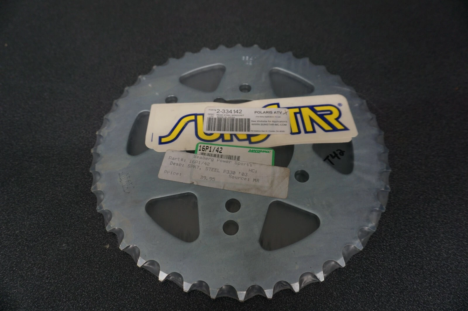 New Parts Unlimited 49T Rear Steel Sprocket 1999-2000 Yamaha YZF-R6 1210-0053