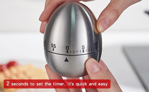 Edelstahl Küchentimer Manuell Mechanisch Kochen Kochen Werkzeuge - Bild 10 von 15