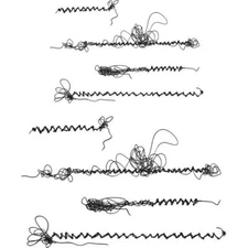 Tim Holtz Stampers Anonymous "STITCHES" Rubber Cling Stamp Set