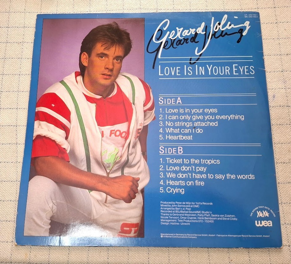 【シール帯】「LOVE IS IN YOUR EYES」ジェラルド・ジョリング シール帯】「LOVE IS IN YOUR EYES」ジェラルド・ジョリング
