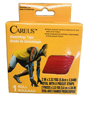 Careus Kinesiology Tape  1 Ct 2''x 2.23 YDS-Red