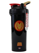 Blender Bottle Marvel Pro Hero Elite Series Iron Man 28oz Black Marvel New