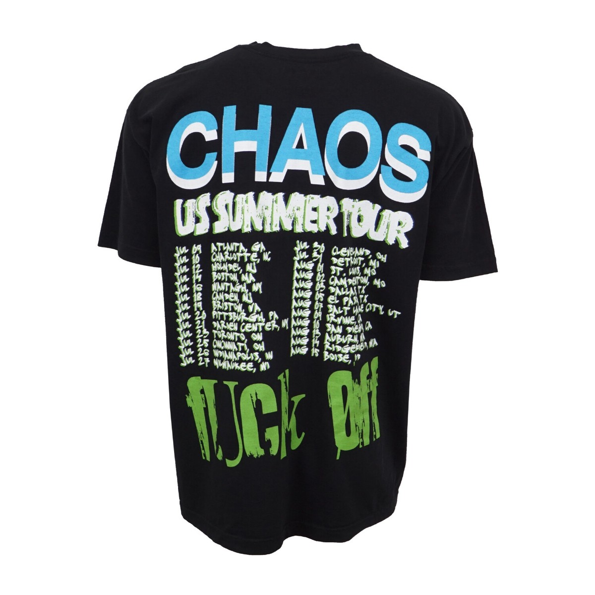 PLAYBOI CARTI MENS MAD CHAOS SUMMER TOUR CARTI T SHIRT 100