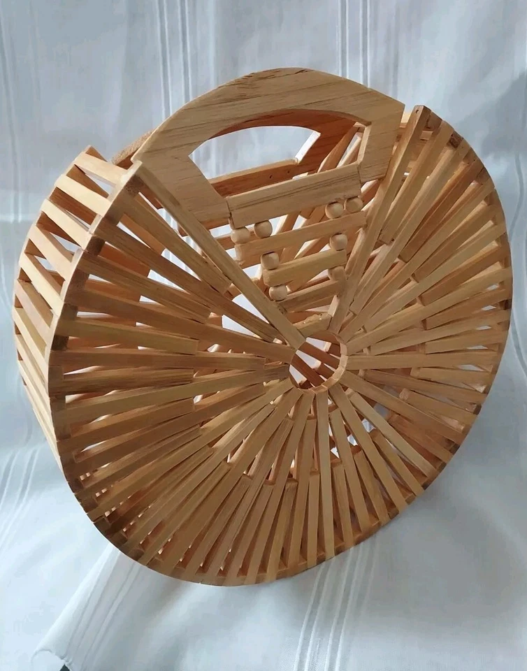 SAC À MAIN PANIER bambou - Photo 2/4