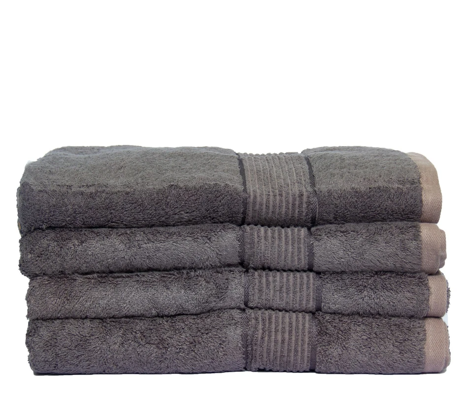 Prime Collections Soft Luxury Bamboo Cotton Bath Towel Set 8 Piece Towels 600GSM - Image 4 of 4
