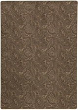 Milliken Gold Contemporary Waves Curls Area Rug Abstract Lasting Beauty Basalt