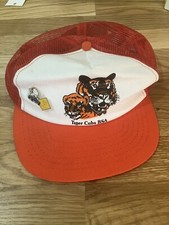 Vintage 80's Tiger Cubs Boy Scout BSA Mesh Snapback Trucker S/M Cap Hat USA Made