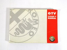 ALFA ROMEO GTV Car Owners Handbook #60490868 First Edition 1998