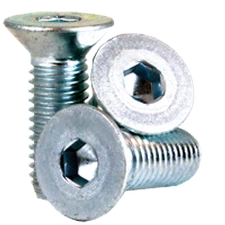 M6-1.00 x 20 mm Flat Socket Cap Screw 12.9, UNC, Zinc-Bake Cr+3, FT, 25 Pack
