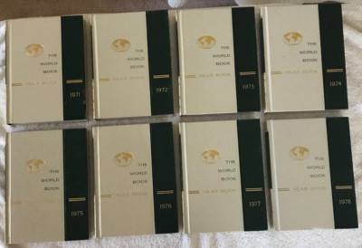 Vintage Lot Set of 8 Encyclopedia THE WORLD BOOK YEAR BOOK 1971 - 1978 | eBay Vintage Lot Set of 8 Encyclopedia THE WORLD BOOK YEAR BOOK 1971 - 1978 | eBay