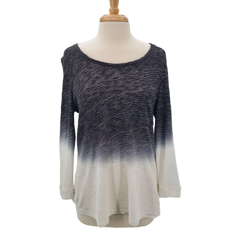 Blusa Camisa Top Mujer Ombre Corte Espalda XL Manga Larga Multicolor Z Por Zobha Foto 2 de 4