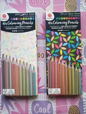 10 Buntstifte  Pastel/ Neon, Softpoint, für Aquarell geeignet, Farbstifte, Malen