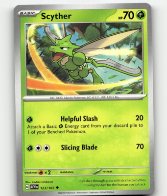 Pokemon Scyther 123/165 Scarlet & Violet - 151 | eBay