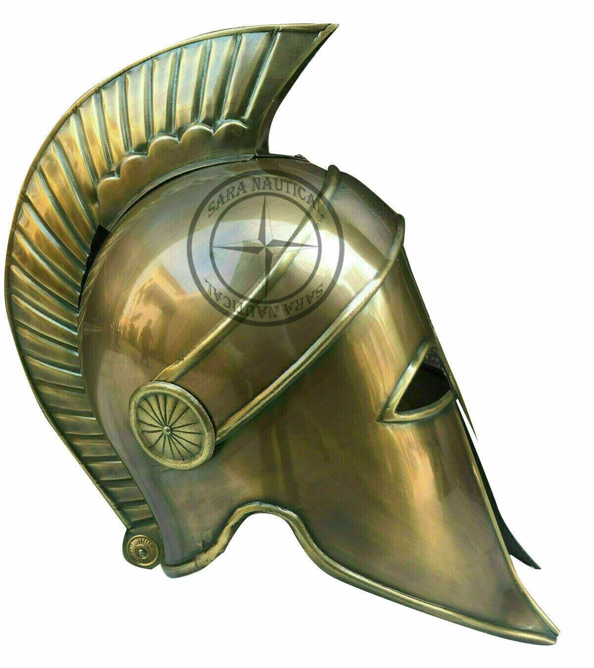 Disfraz de Halloween Medieval Antigua Armadura Romana Griega Corintio Casco