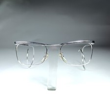 Eyeglasses, oval, square, Platinum plated, frames, luxury eyeglasses NOS vintage