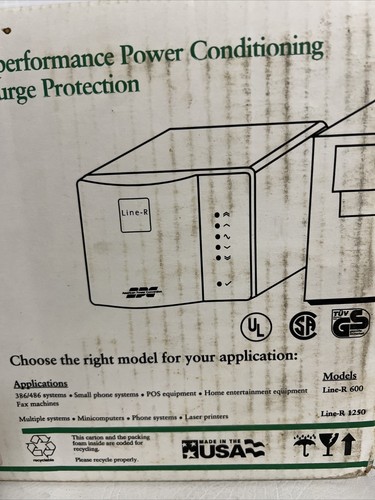 APC Line-R 600 4 Outlet Power Conditioner NEW In BOX - Photo 3/6