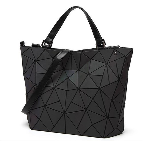 Mujeres Bolso de mano bolso estilo mensajero Geométrico Luminoso Plegable  Bolso De Hombro Bolso Luminoso | eBay
