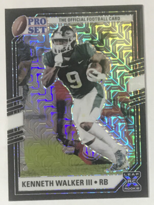 2022 Leaf Pro Set Metal Kenneth Walker XRC Black Vector/Mojo Card # GP-KW1