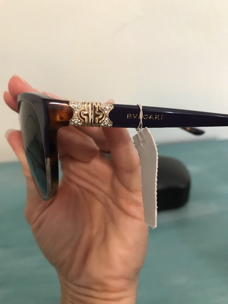 Bvlgari 8166-B Purple Tortoise Havana Sunglasses BVLGARI 8166-B 5371/73 Purple Tortoise Havana Sunglasses NWT  main image 2