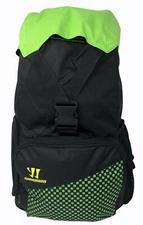 Warrior Gambler 18" Drawstring Backpack-style Gym Bag (Black/Electric Green)