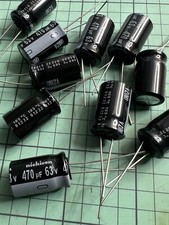 electrolytic capacitor 470 uf 63V 11X18mm 10 PCs nichicon
