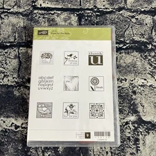 Stampin' Up! CUTE BY THE INCH 9 stamp Set Unmounted Stamps 120130 HOSTESS SET