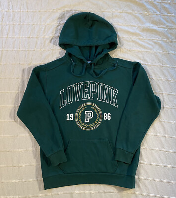 Victoria's Secret Love Pink Hoodie Women's Size XS Oversized Hooded  Sweatshirt