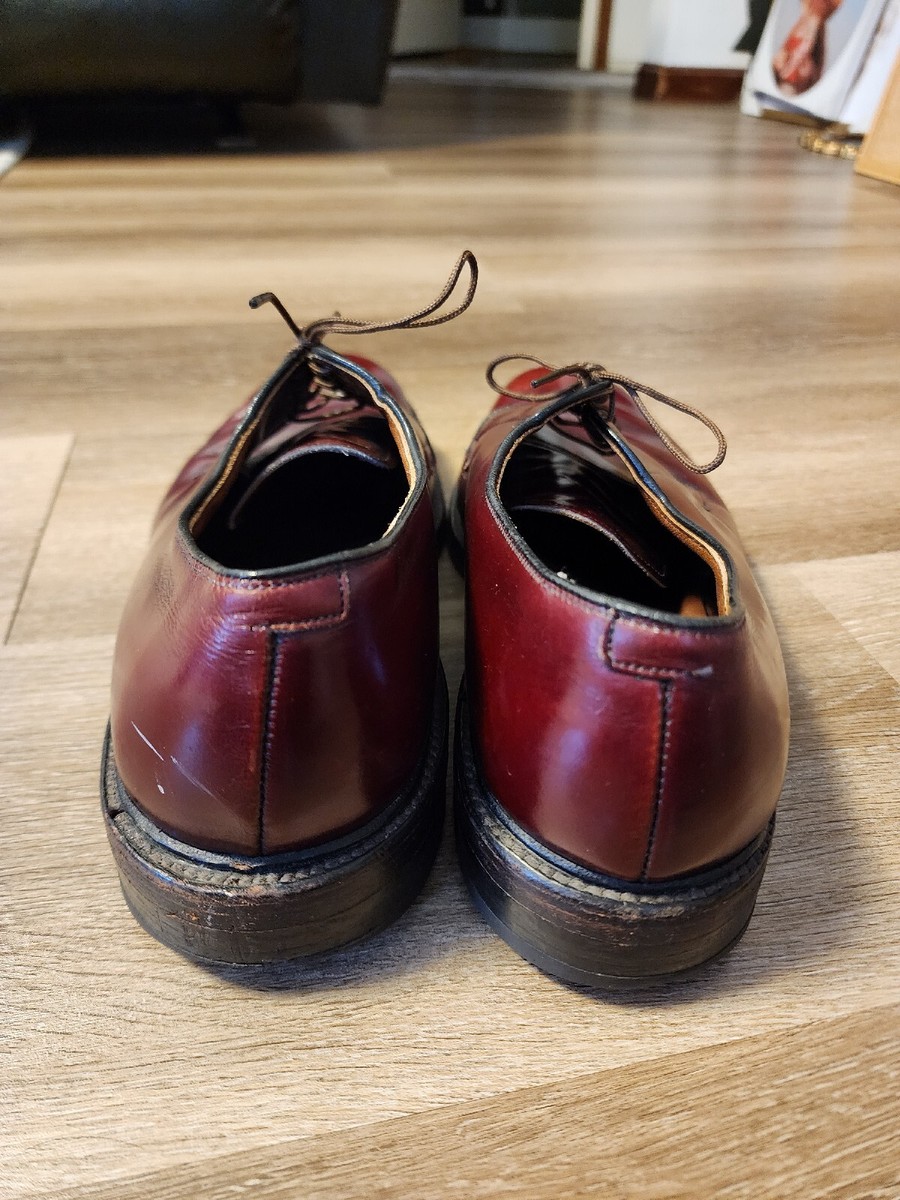 Allen Edmonds Leeds 9548 Burgundy Shell Plain Toe Dress Shoes Size US 9.5 EEE s-l400.jpg main image 3