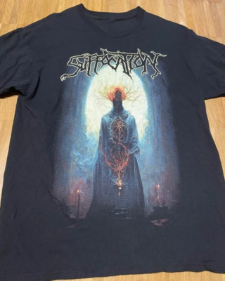 Infecting the Crypts Suffocation Band Black T-Shirt Cotton  RM321