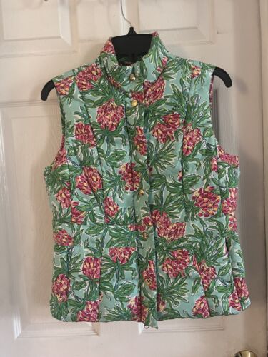 Lilly Pulitzer Puffer Vest Women’s Small Colorful 