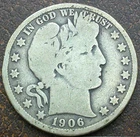 US 1906 Barber Half Dollar  **