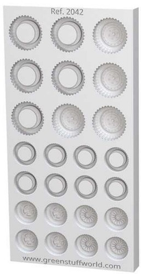 #ad Green Staff World Tire amp; Hubcap Silicone Mold Tool for Miniatures GSWD 2042 $63.89